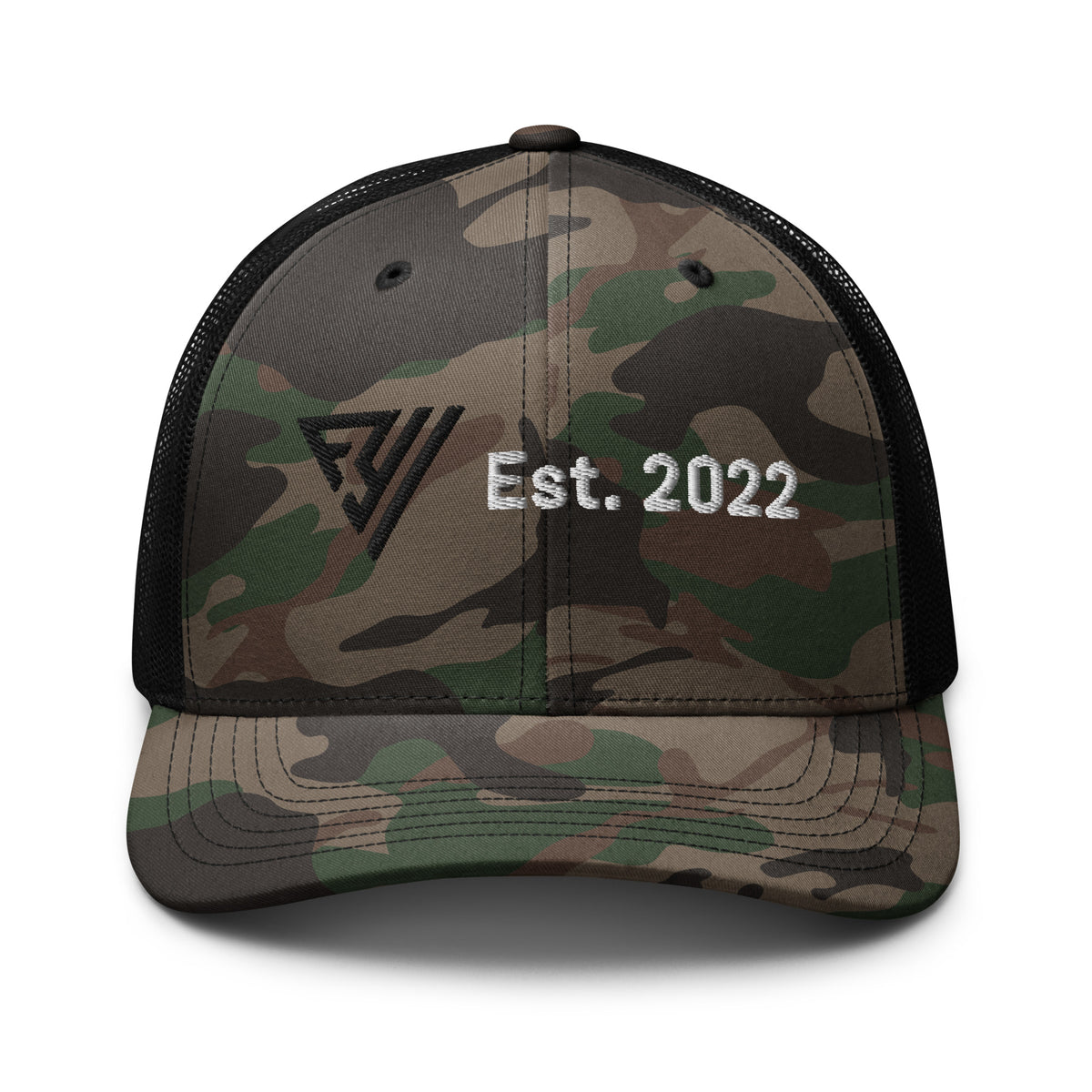 Camouflage trucker hat