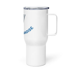 Travel mug with a handle