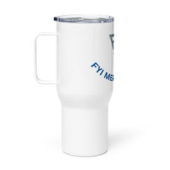 Travel mug with a handle