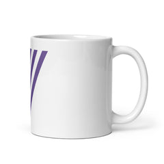 White glossy mug