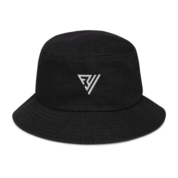 帽子 b.Eautiful Hat (Black Denim / Off-White) b.Eautiful - b.E Hat (Black Denim/Off-White) – Homebody